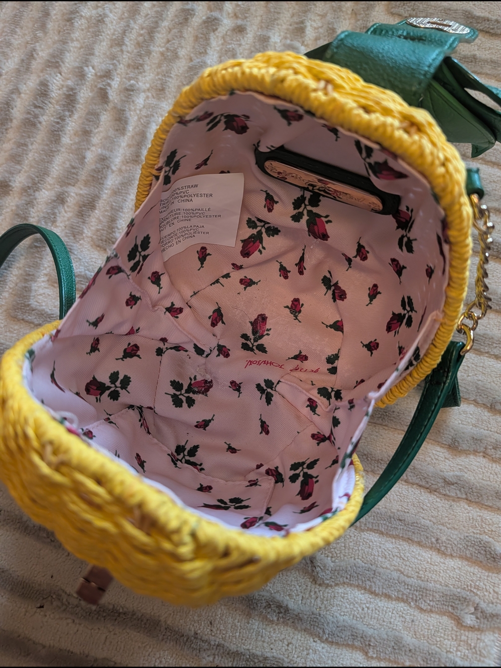 Betsey Johnson Woven Pineapple Bag - Picture 6 of 6